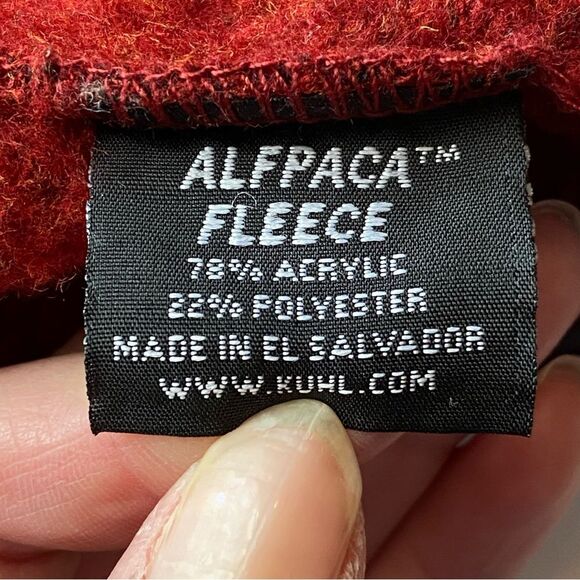 Kuhl Maroon Alfpcaca Fleece Jacket Size Medium - Picture 12 of 15